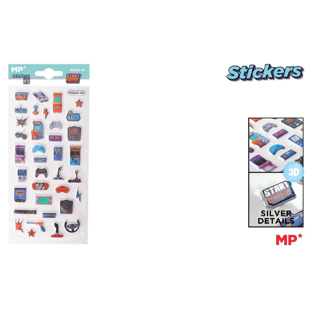 MP STICKERS 3D SOFT PD034/41 - GAMINGMp