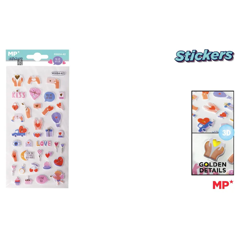 MP STICKERS 3D SOFT PD034/42 - LOVEMp