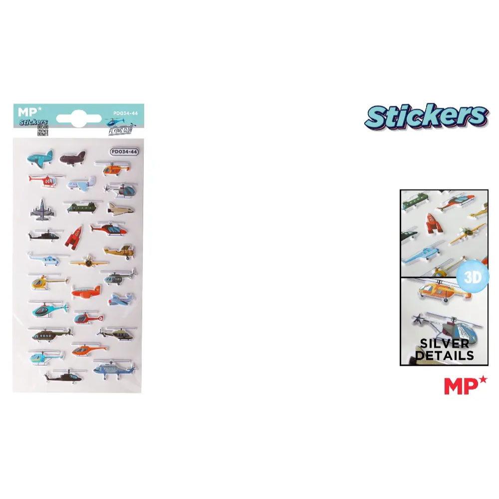 MP STICKERS 3D SOFT PD034/44 - AERONAUTICAMp