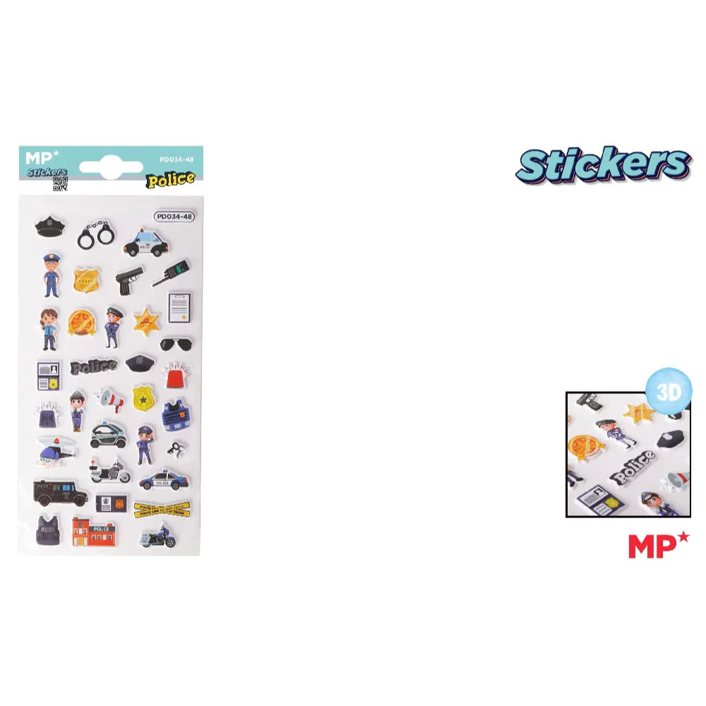 MP STICKERS 3D SOFT PD034/48 - POLIZIAMp