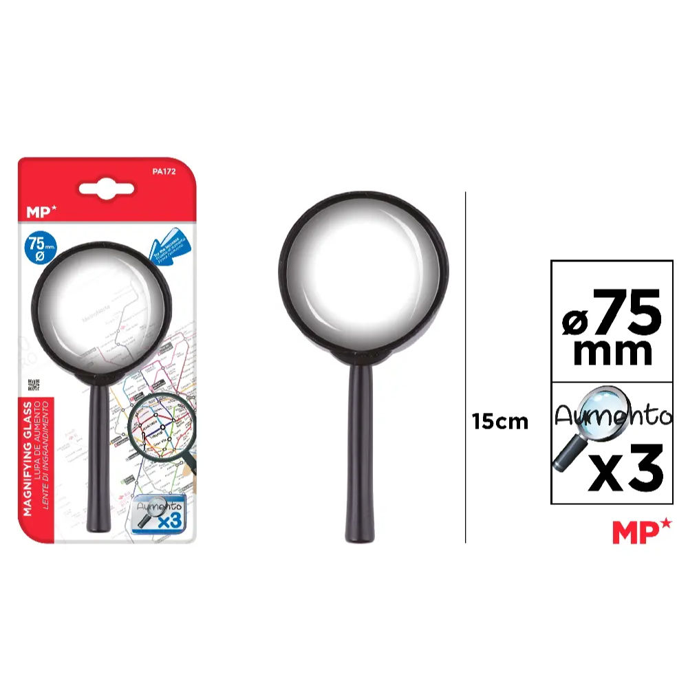 MP LENTE DI INGRANDIMENTO IN PLASTICA x3 - 75MMMp