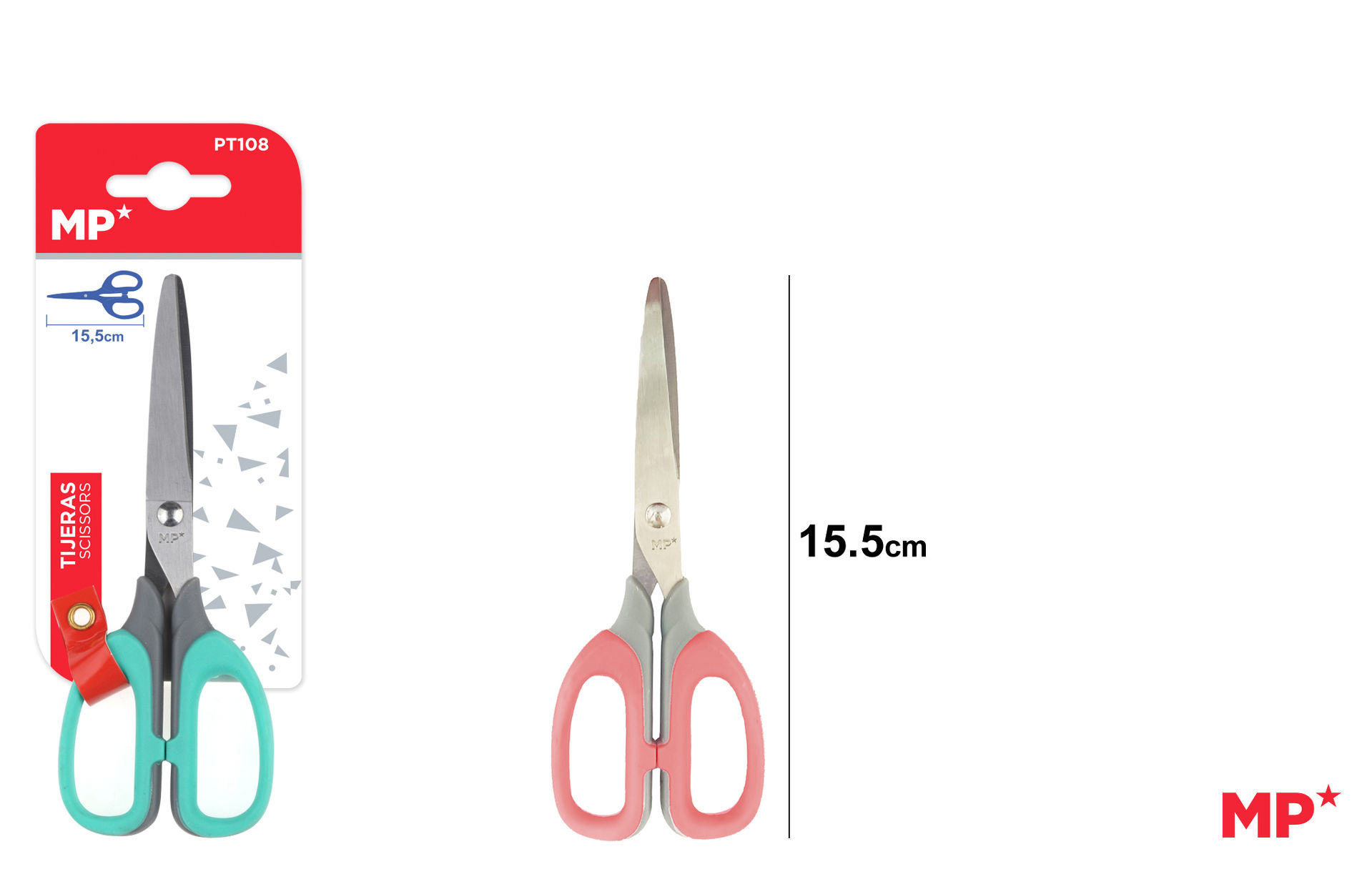 MP FORBICI IN GOMMA 14CM C/ASSORTMp