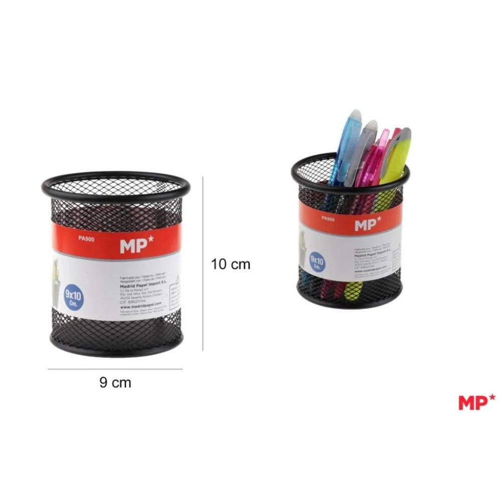 MP PORTAPENNE IN METALLO ROTONDO Ø9 - NEROMp