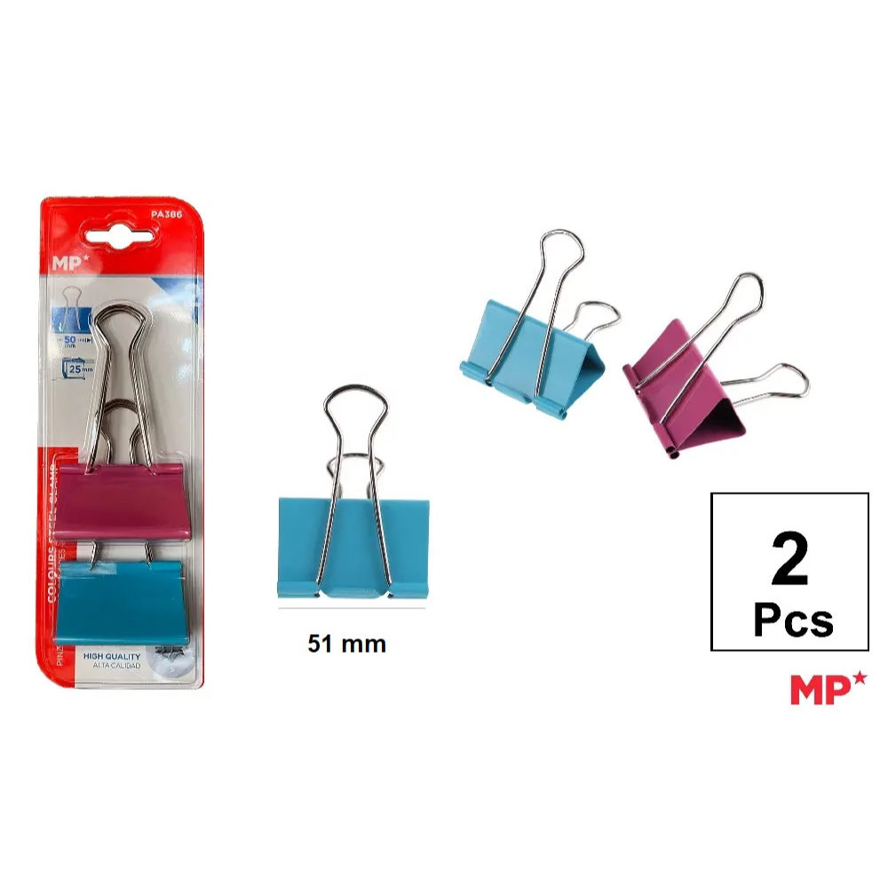 MP CLIP FERMACARTE COLORATO 51MM - 2PZMp