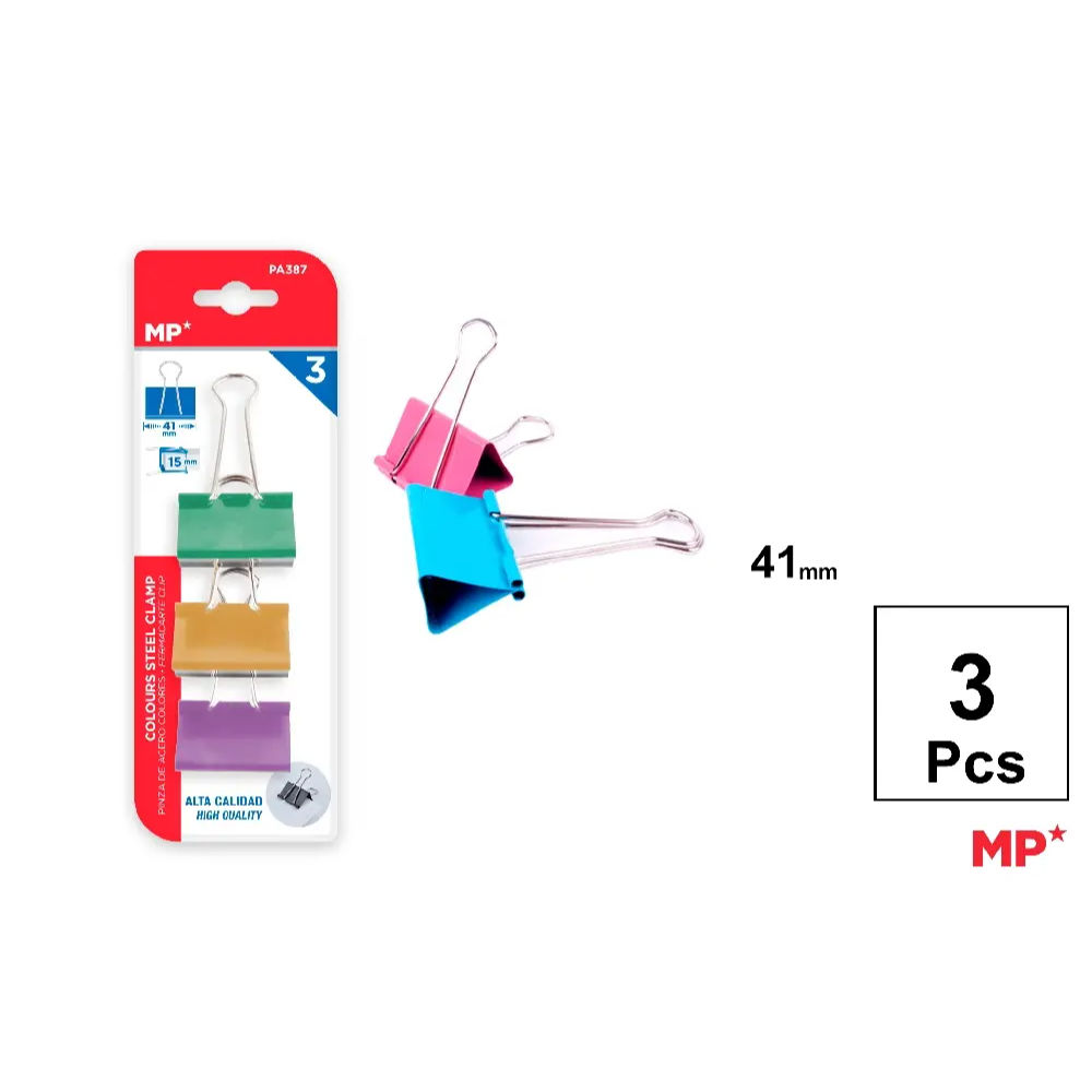 MP CLIP FERMACARTE COLORATO 41MM - 3PZMp