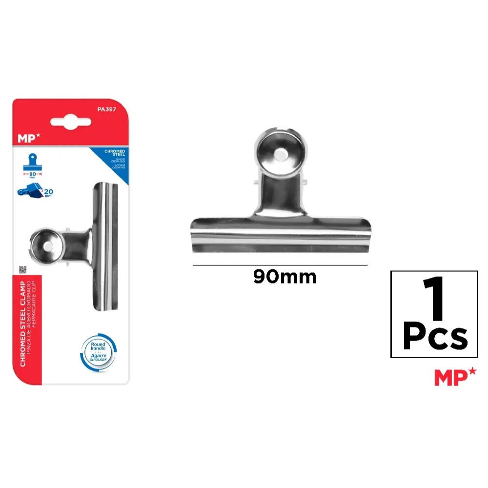 MP MOLLA FERMACARTE ACCIAIO 90MM - 1PZMp