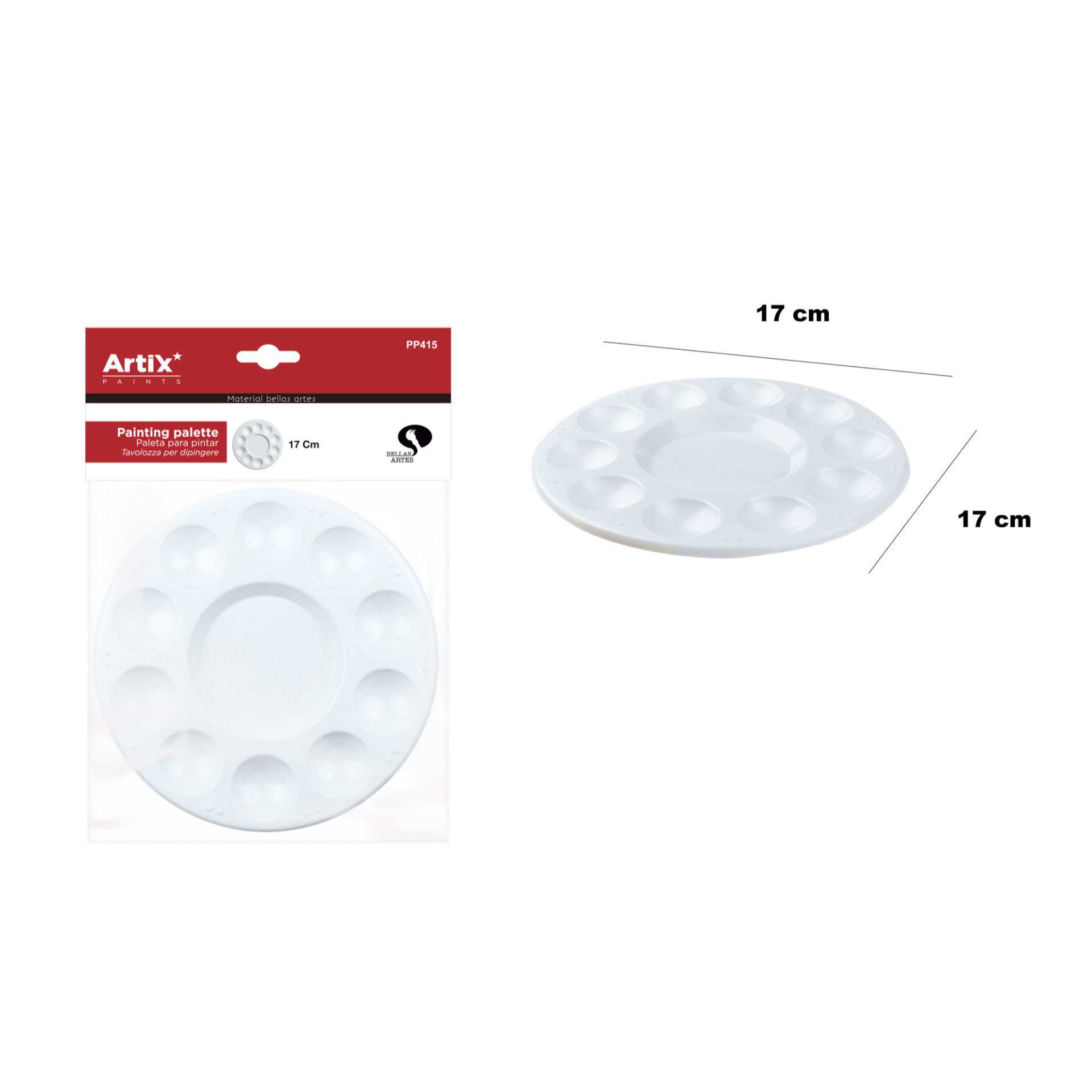 ARTIX TAVOLOZZA ROTONDA 17CMArtix