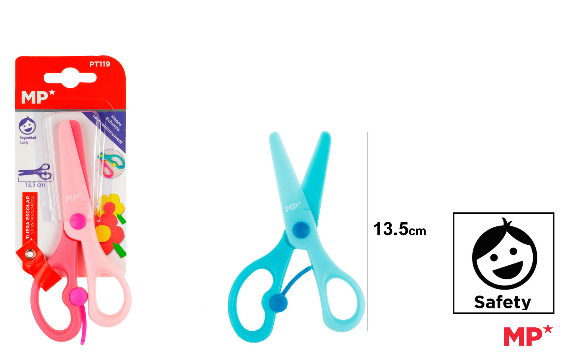 MP FORBICI ANTITAGLIO BAMBINI EASY OPEN C/ASSORTMp