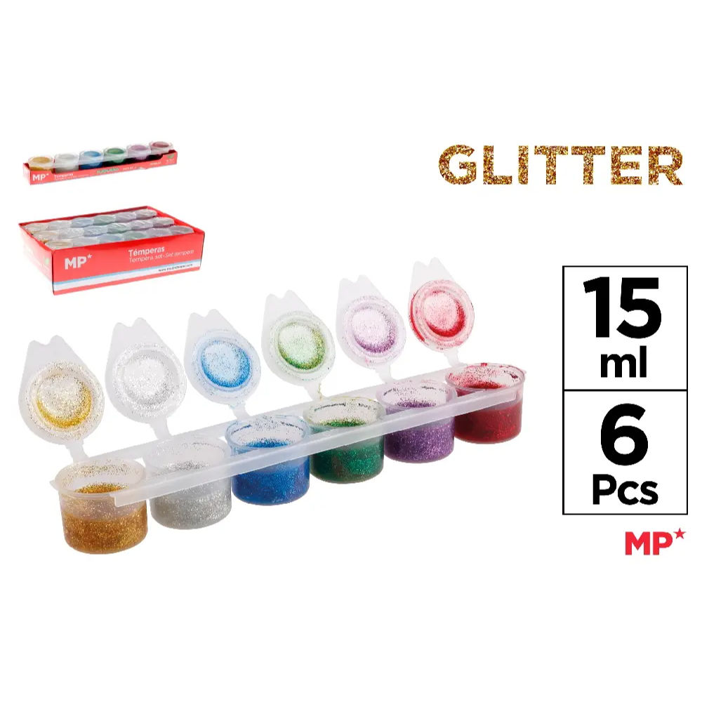 MP SET 6 TEMPERE GLITTER 15MLMp