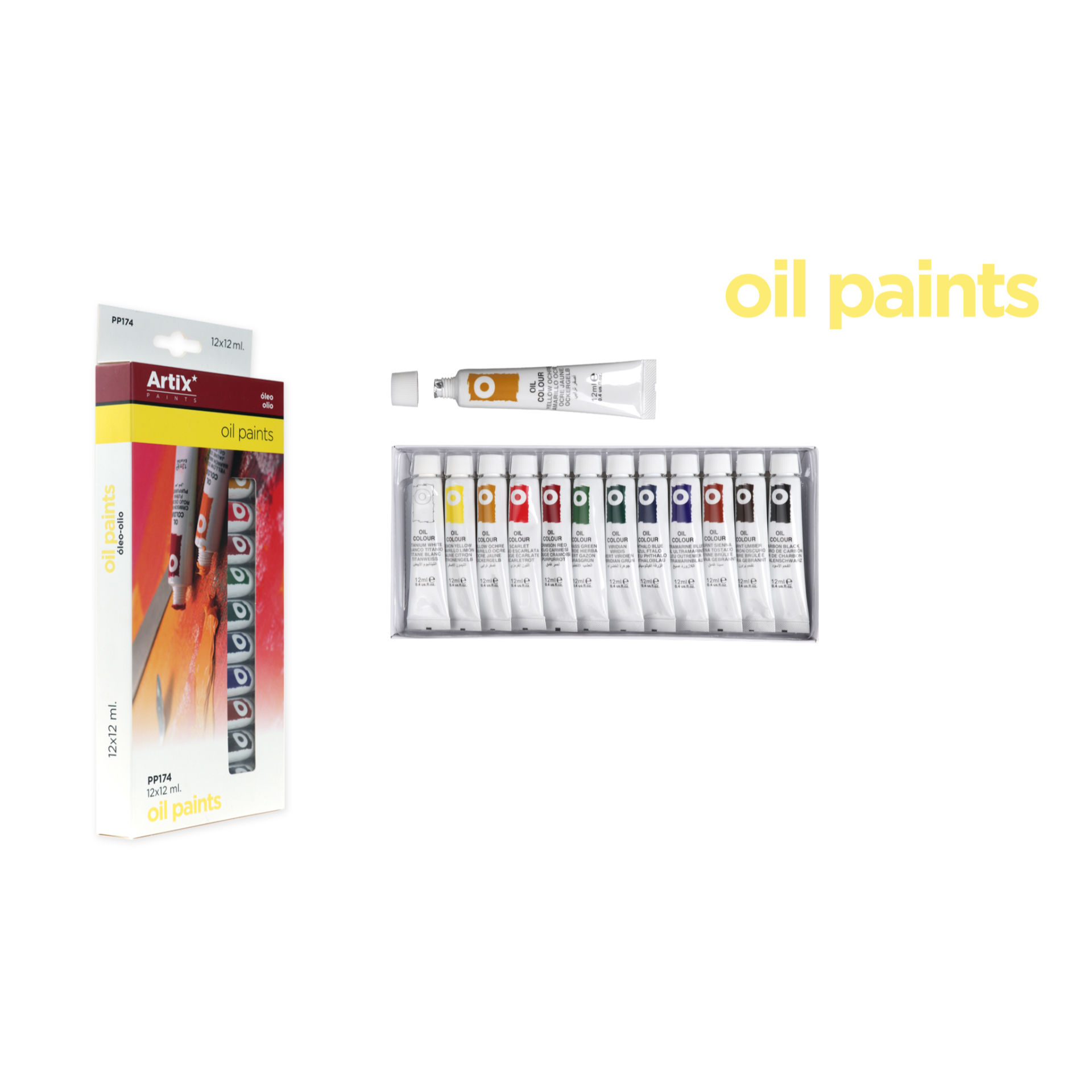 ARTIX COLORI A OLIO PROF 12PZArtix