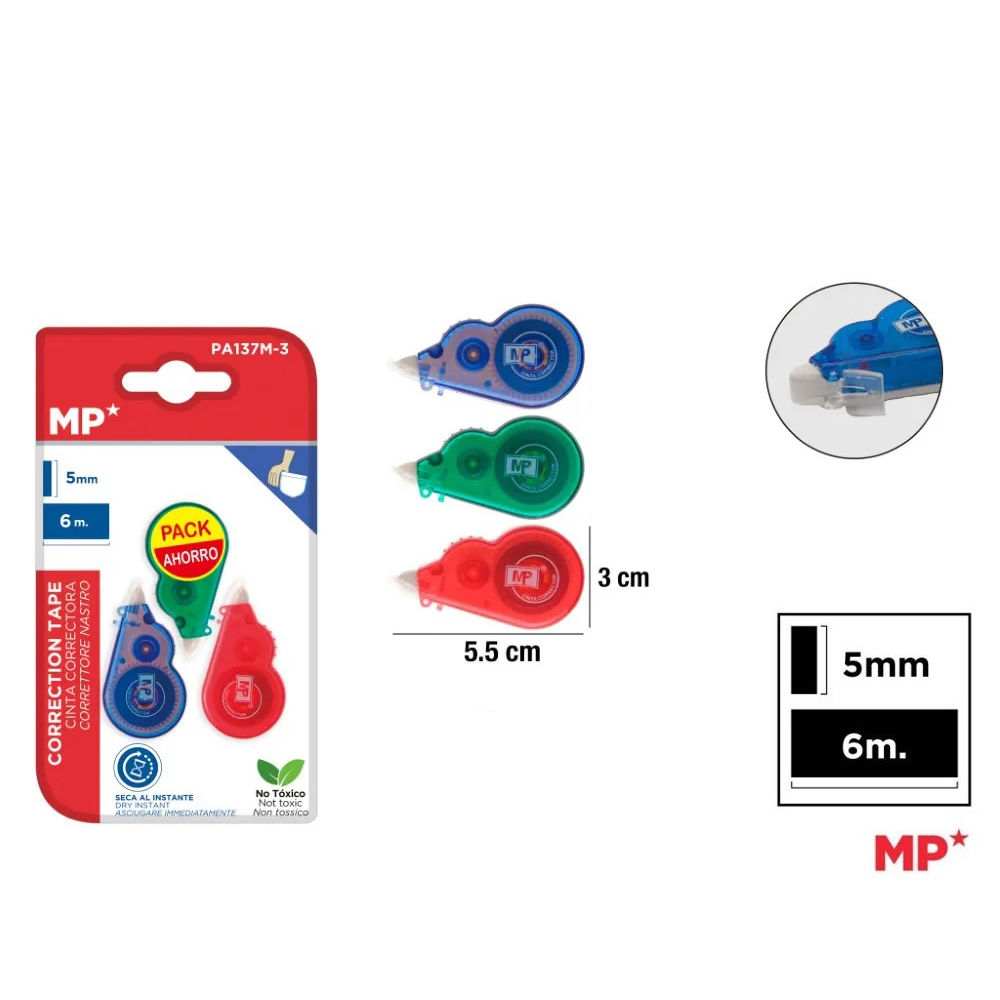 MP MINI CORRETTORE A NASTRO 6M PA137M - 3PZMp