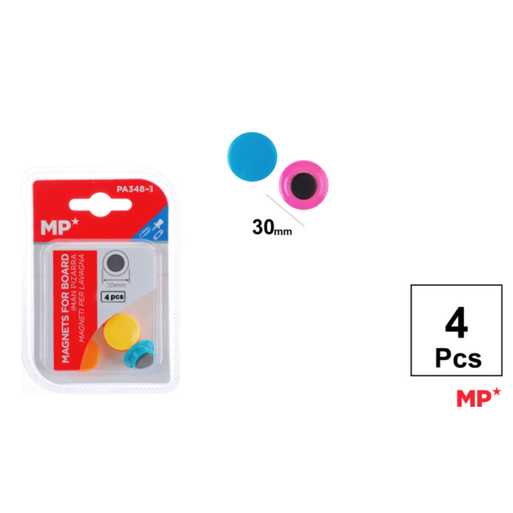 MP MAGNETI ROTONDI 30MM FLUO  - 4PZMp