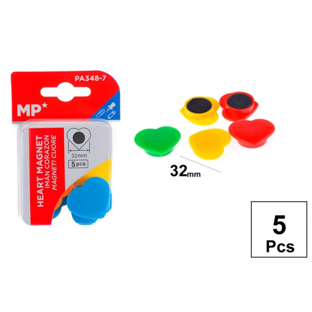 MP MAGNETI A CUORE 32MM - 5PZMp