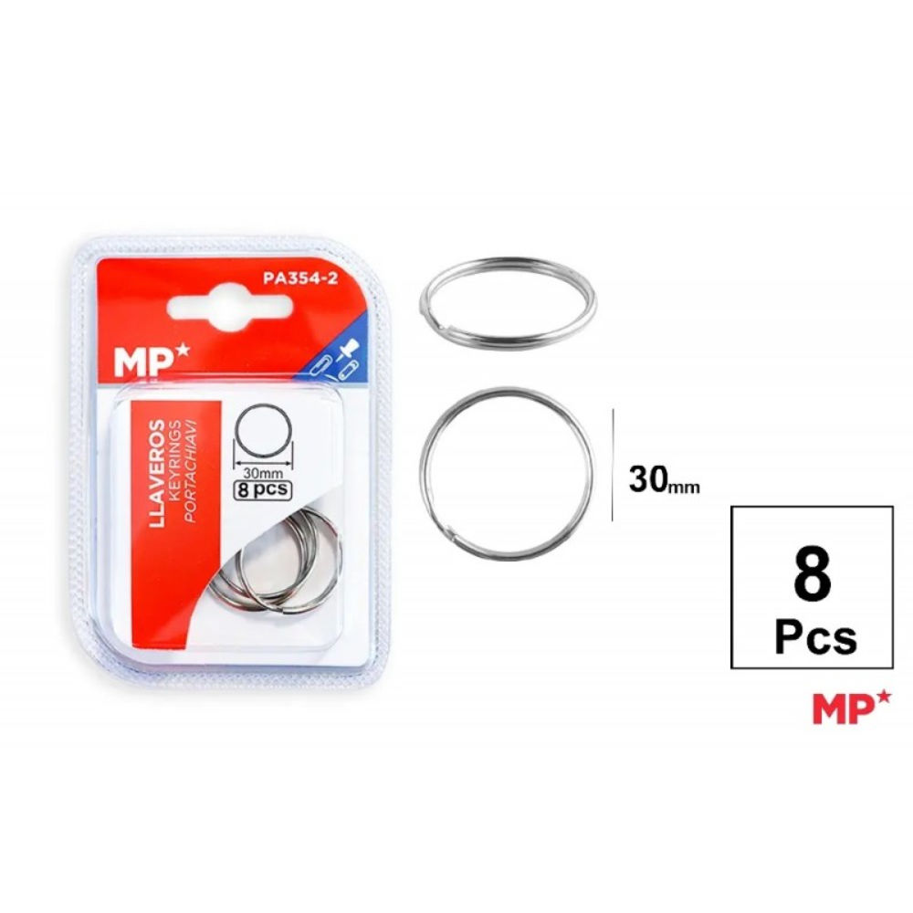 MP ANELLO PORTACHIAVI TONDO 30MM - 8PZMp