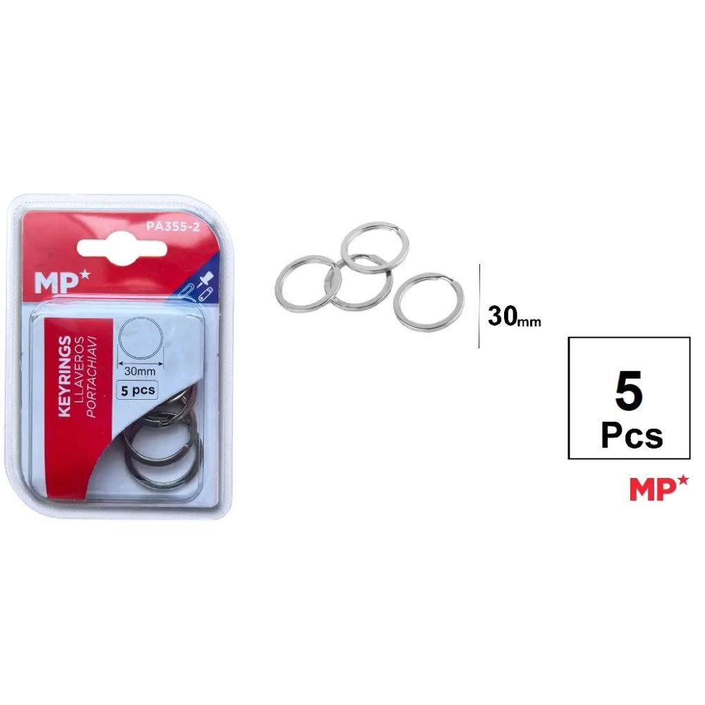 MP ANELLO PORTACHIAVI PIATTO 30MM - 5PZMp