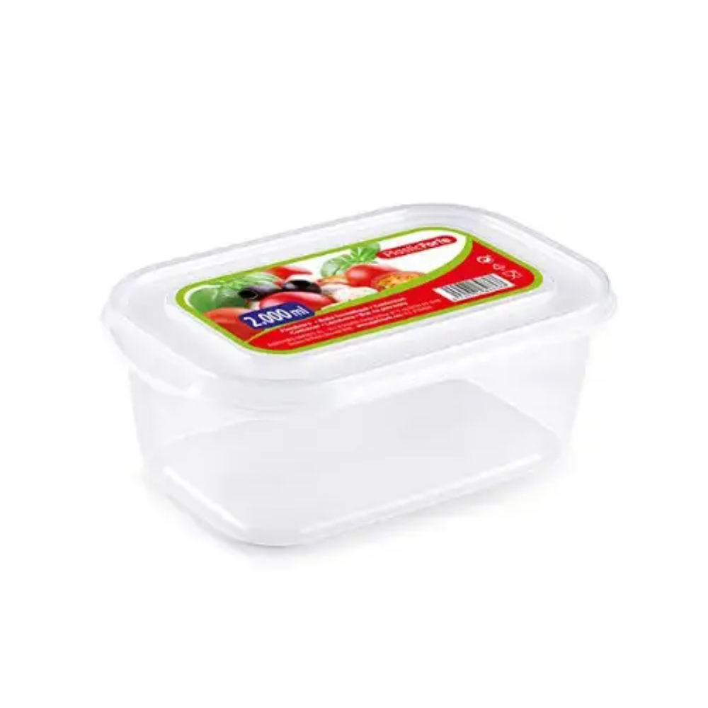 CONTENITORI BASIC RETTANGOLARE 2 L TRASPARENTEPlastic Forte