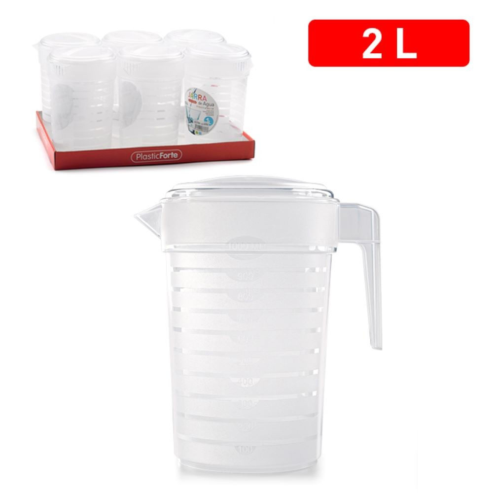 CARAFFA PER ACQUA 2 L TRASPARENTEPlastic Forte