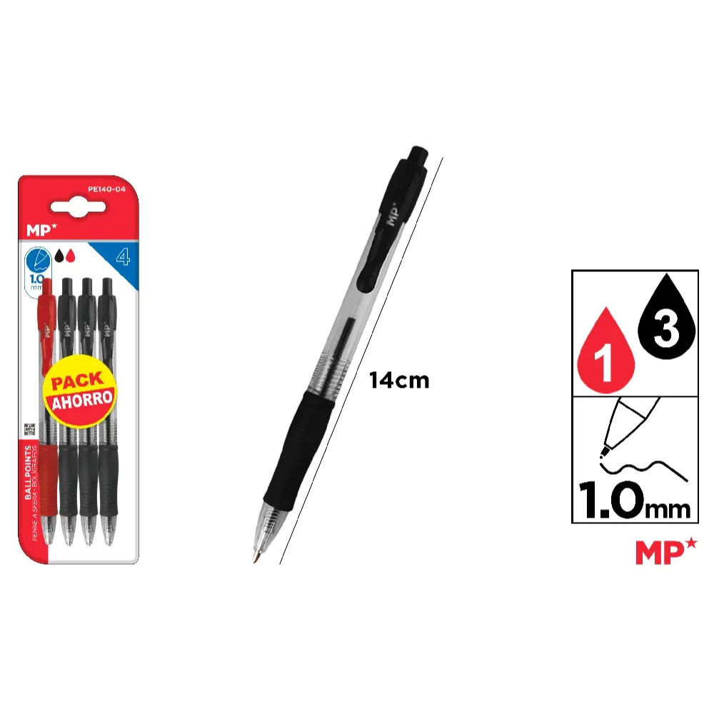MP PENNA SCATTO 1.0MM 3*N/R - 4PZMp