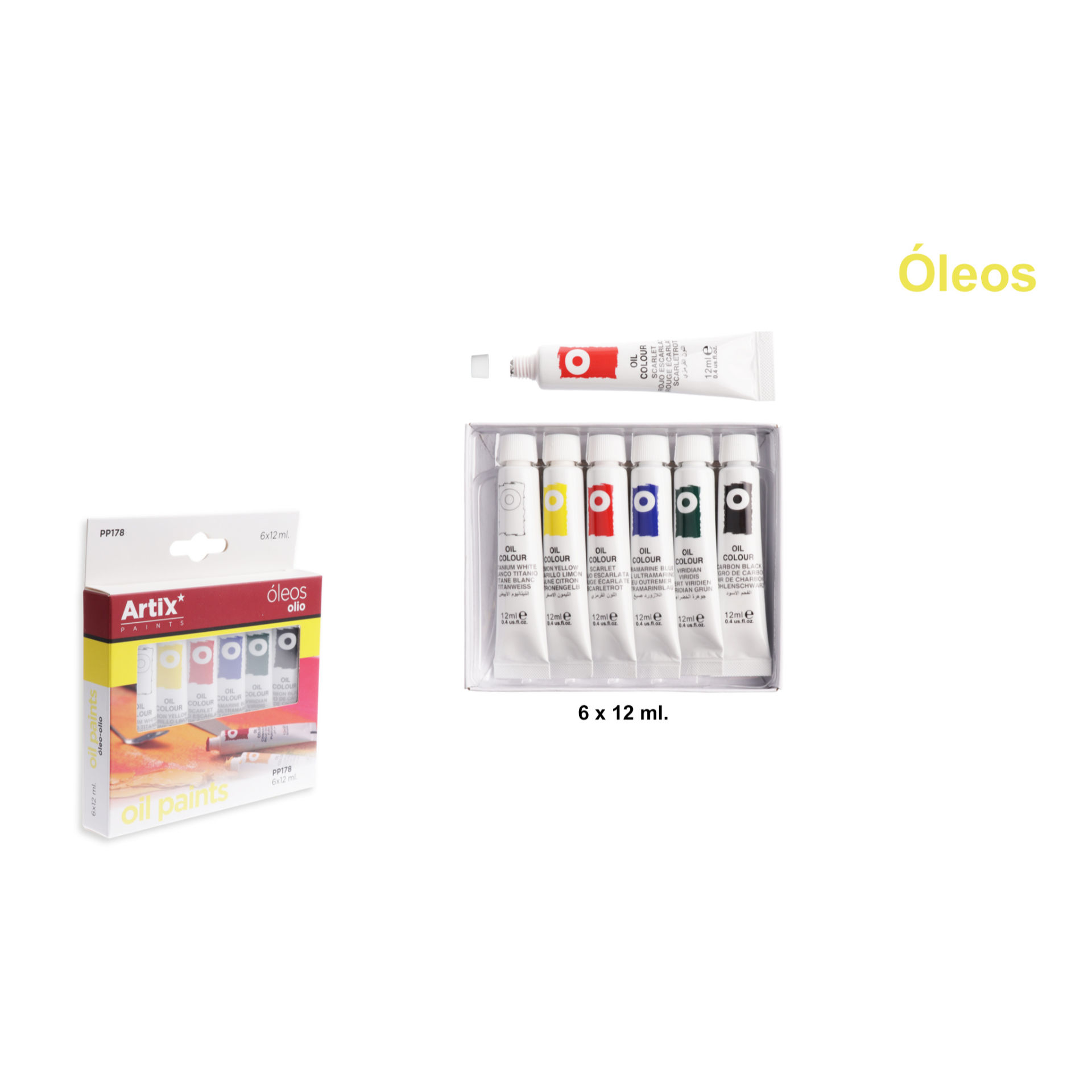 ARTIX COLORI A OLIO PROF 6PZArtix