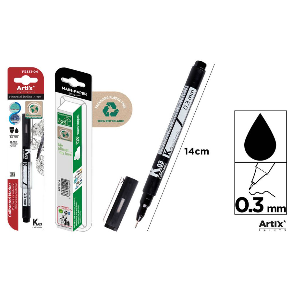 MP MARCATORE A PENNA FINELINER 0.3MM NEROMp