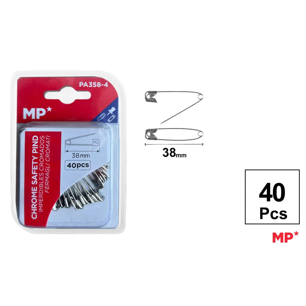 MP SPILLI DI SICUREZZA 38MM - 40PZMp