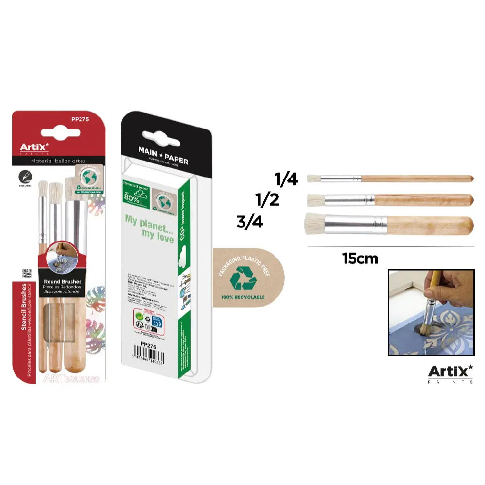 ARTIX SET PENNELLI STENCIL PP275 - 3PZArtix