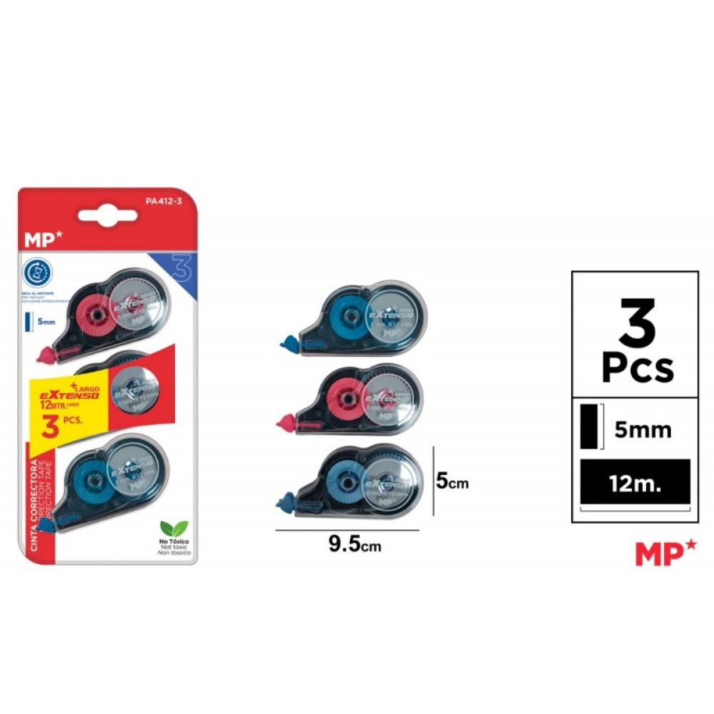 MP CORRETTORE A NASTRO 12M PA412 - 3PZMp