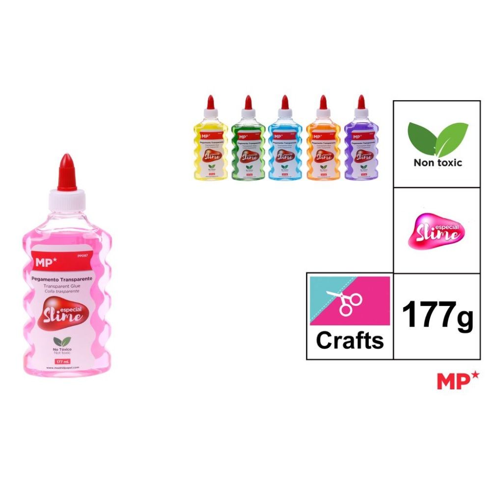 MP COLLA SLIME COLORATA TRASPARENTE 177MLMp