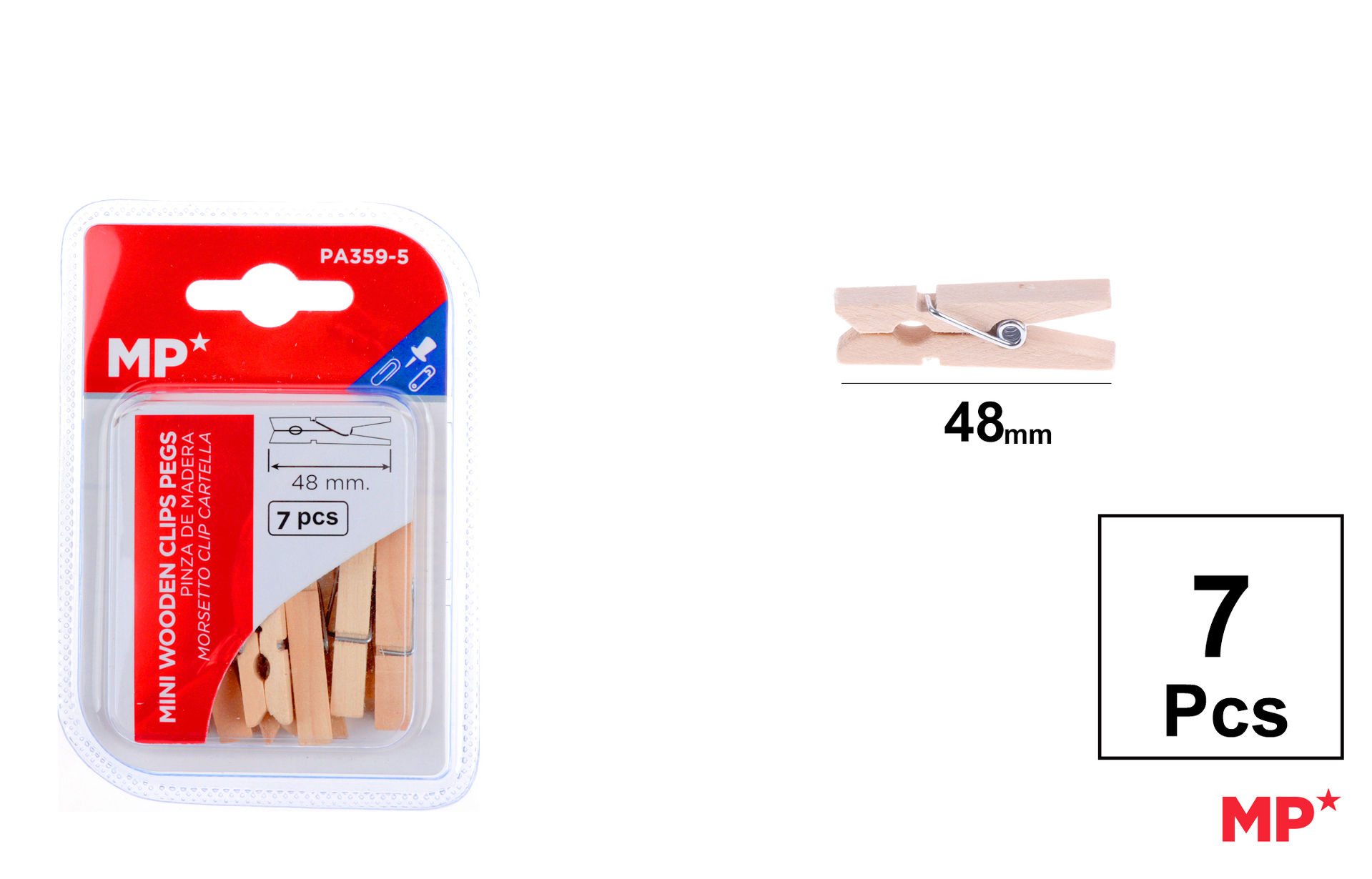 MP MOLLETTE IN LEGNO 48MM CONF. 7PZMp