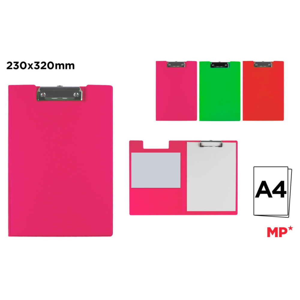 MP PORTABLOCCO PVC A4 COL. ASS. FLUOMp