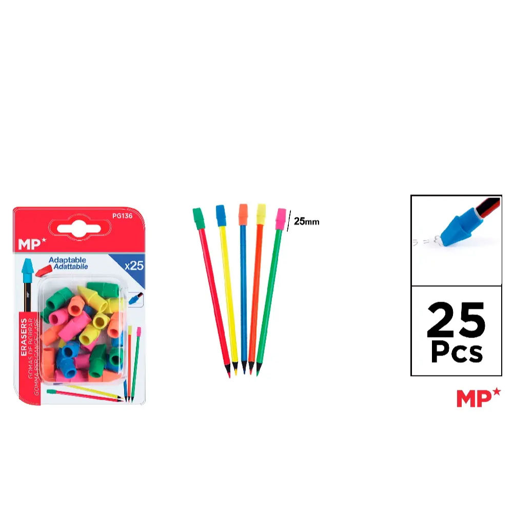 MP GOMMA CON FORO PER MATITE - 25PZMp