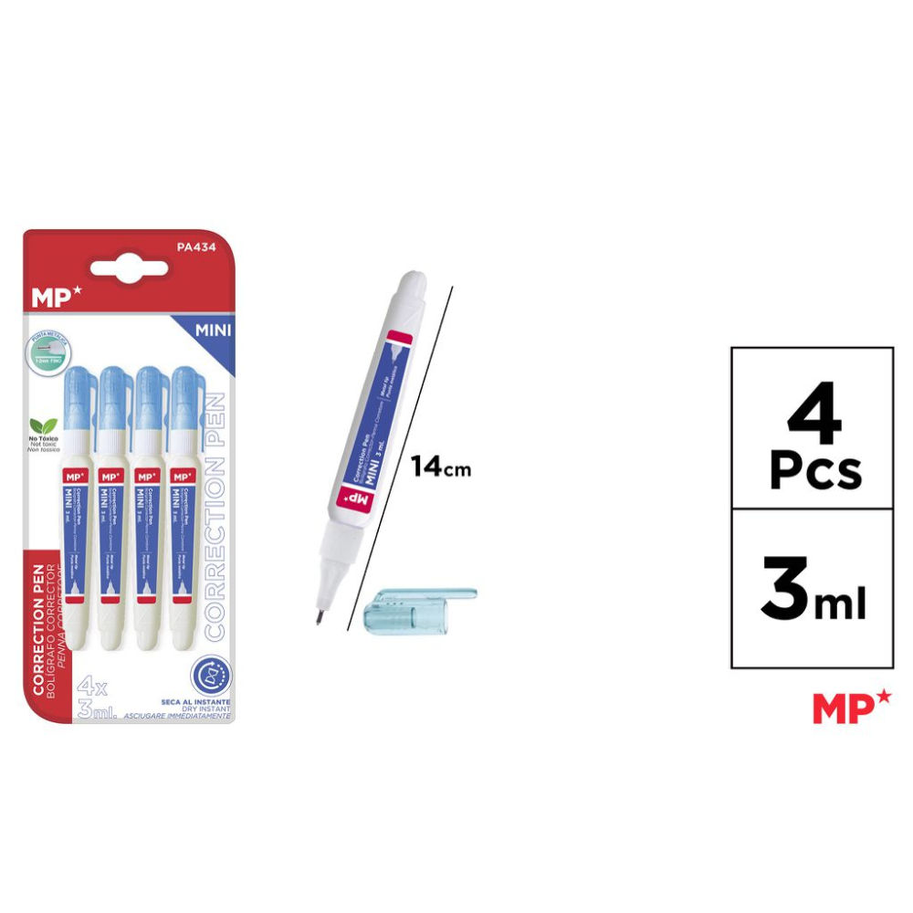 MP MINI CORRETTORE A PENNA 3ML 4PZMp