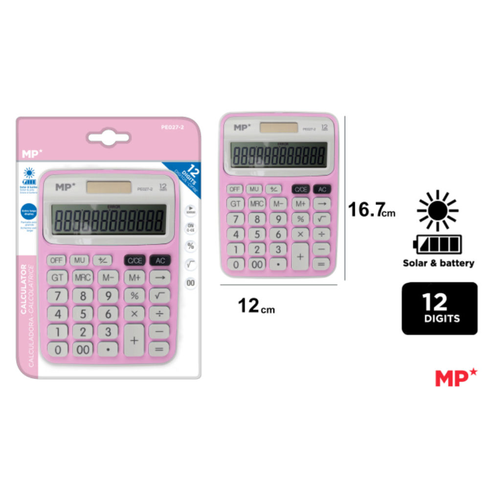 MP CALCOLATRICE DA TAVOLO PE027 - ROSAMp