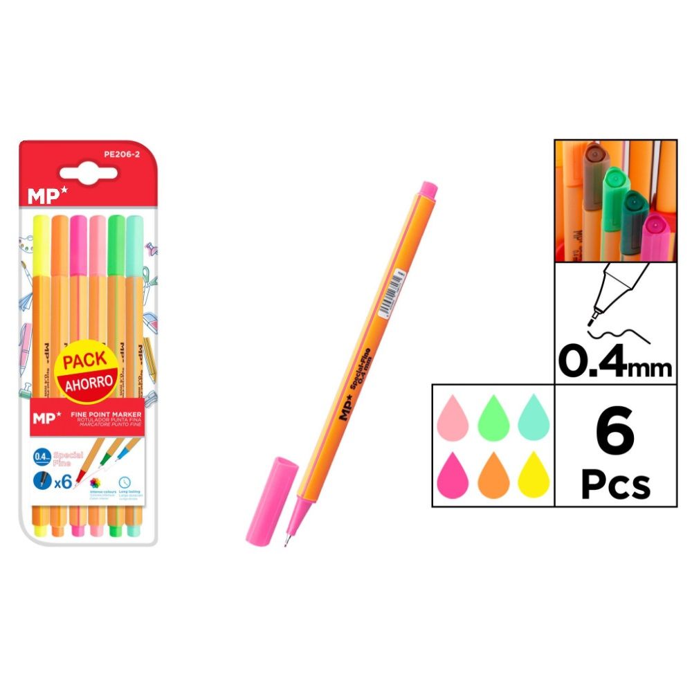 MP PENNARELLI PUNTA FINE PE206-2 6PZMp