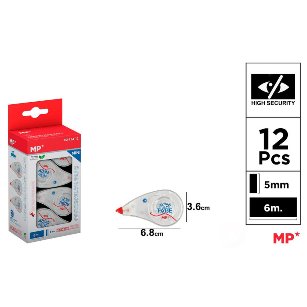 MP CORRETTORE A NASTRO EXTRA OPACO 5MMX6M 12PZMp