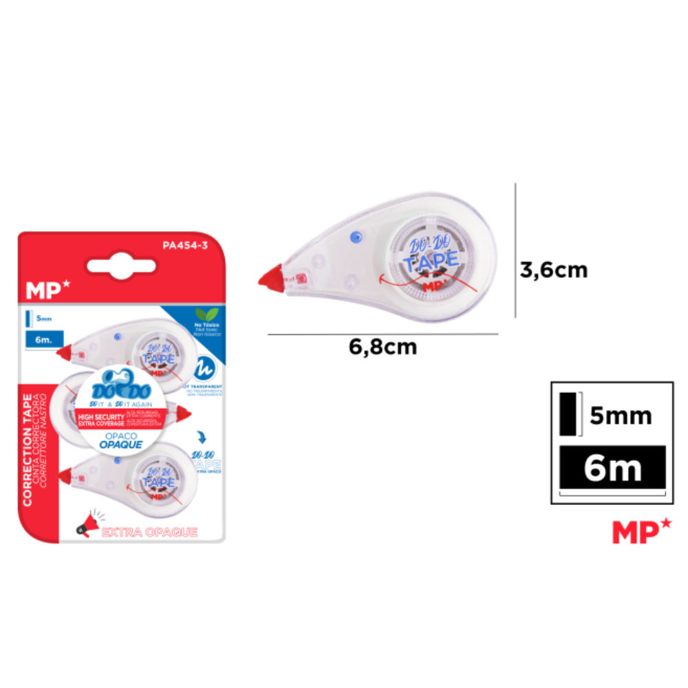 MP CORRETTORE A NASTRO 6M PA454 - 3PZMp