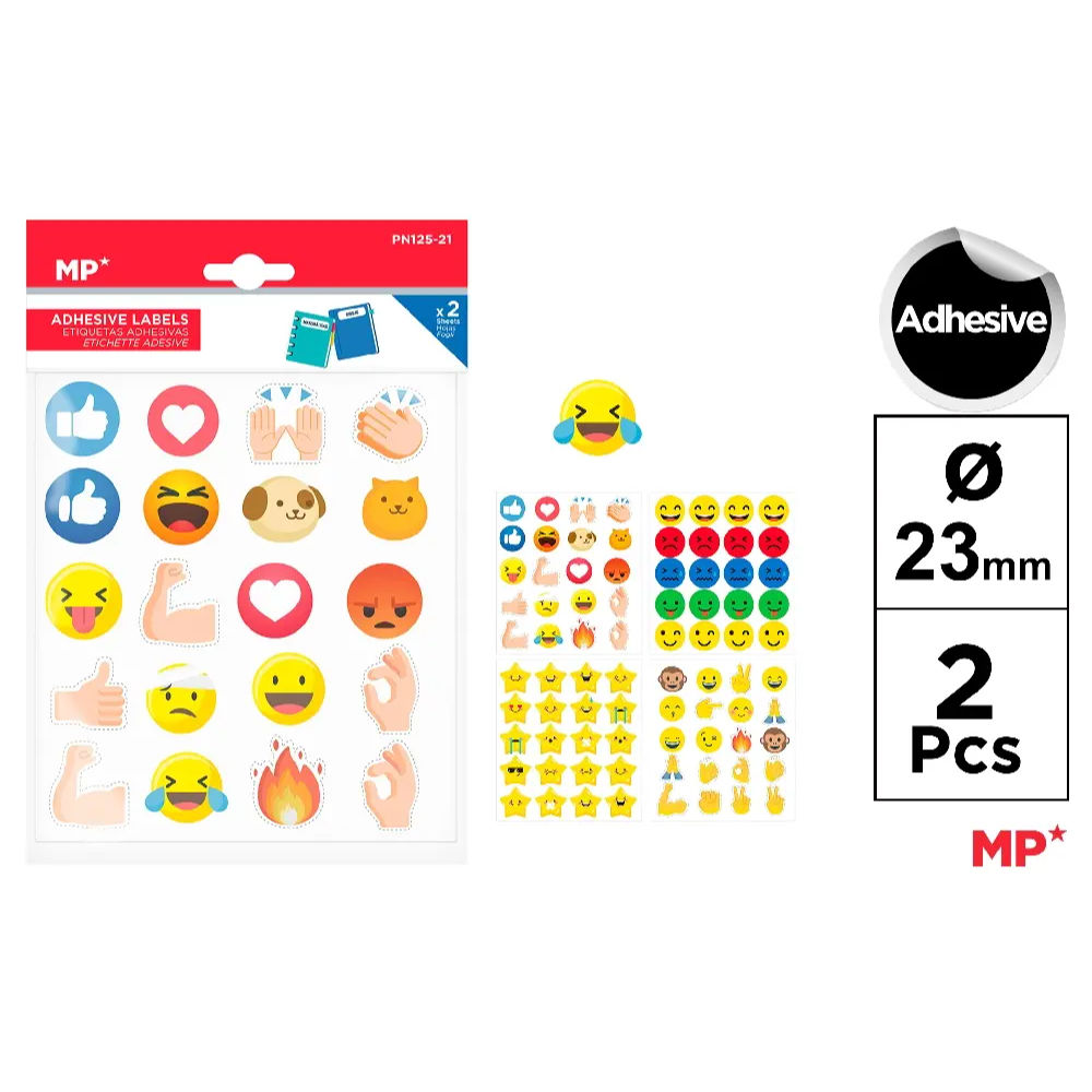 MP STICKERS ADESIVI PN125/21 - EMOJIMp