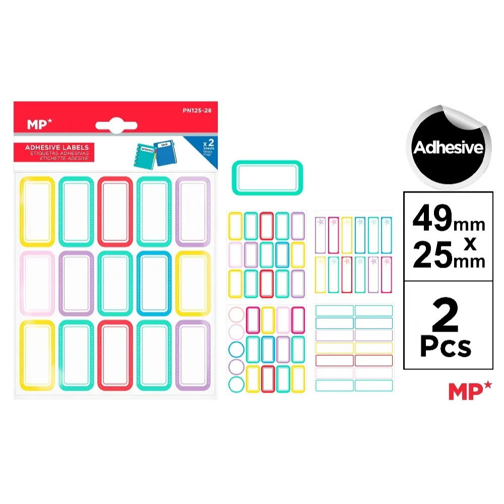 MP ETICHETTE ADESIVE - PN125-28Mp