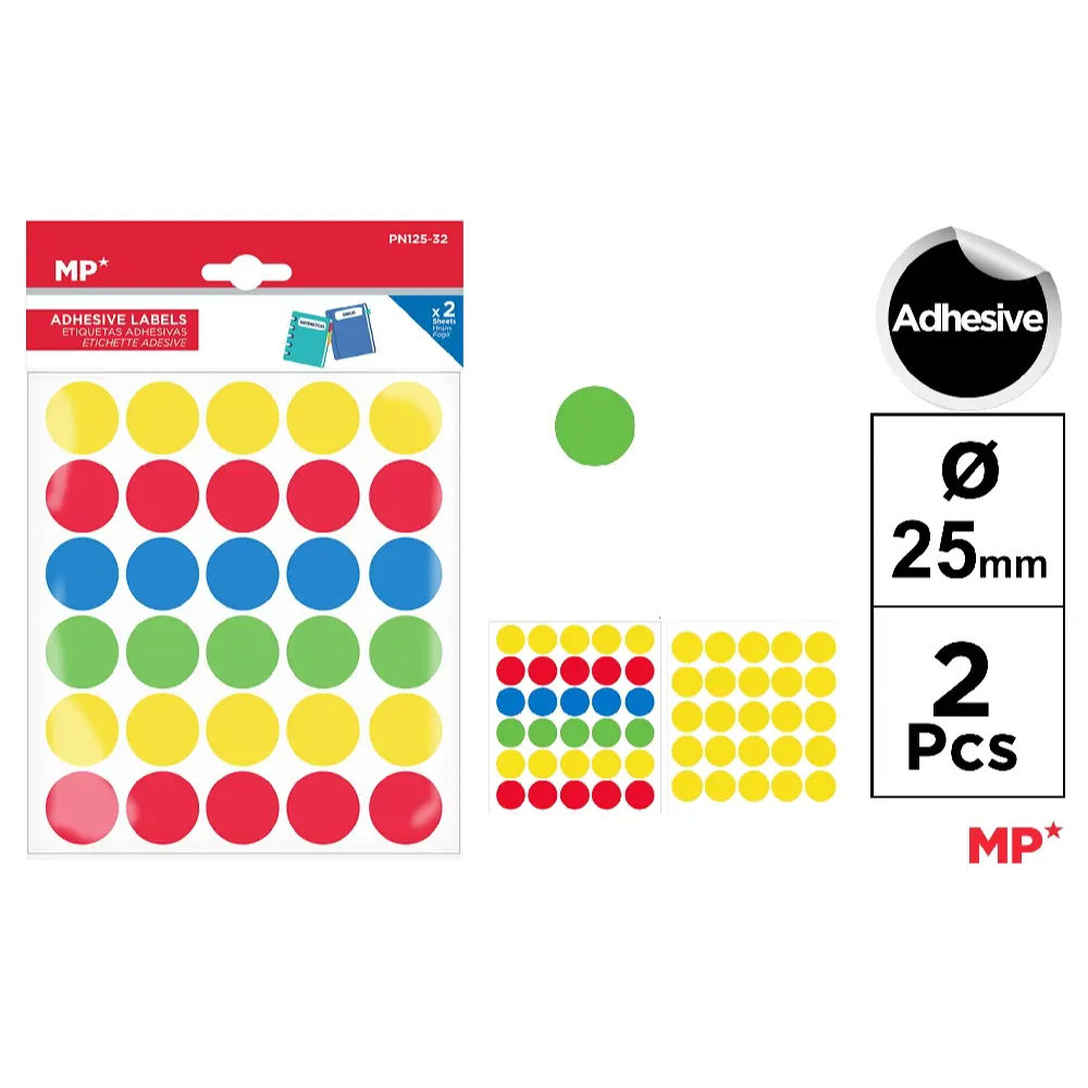 MP STICKERS ADESIVI PN125/32 - BOLLINI GRANDIMp