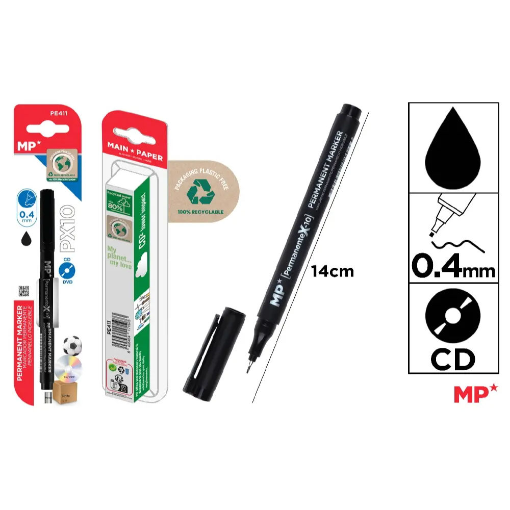MP MARCATORE PX10 FINE 0.4MM - NEROMp