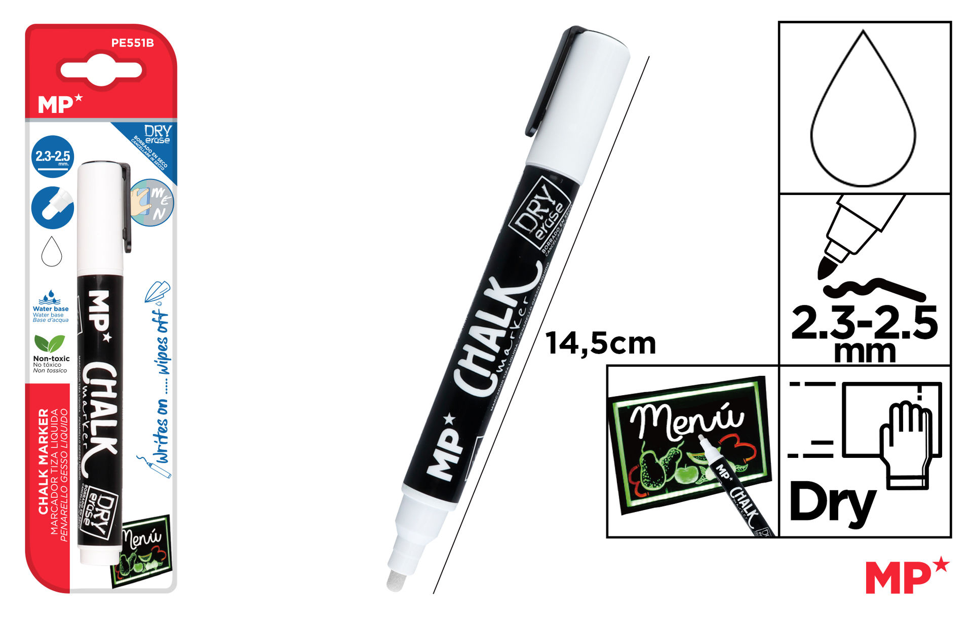 MP GESSO LIQUIDO CANC. A SECCO 2.3MM BIANCOMp