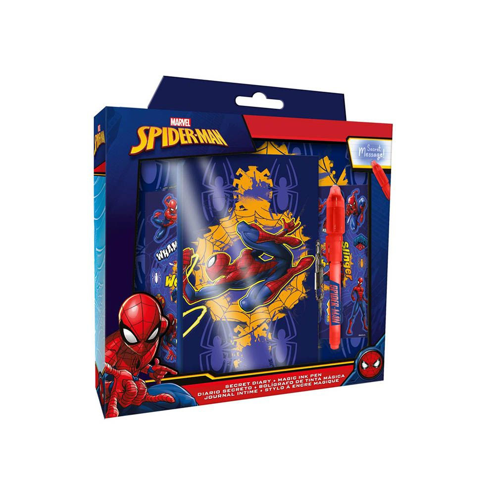DIARIO CON BOLIGRAFO MAGICO SPIDERMAN (6X2)Kids Euroswan
