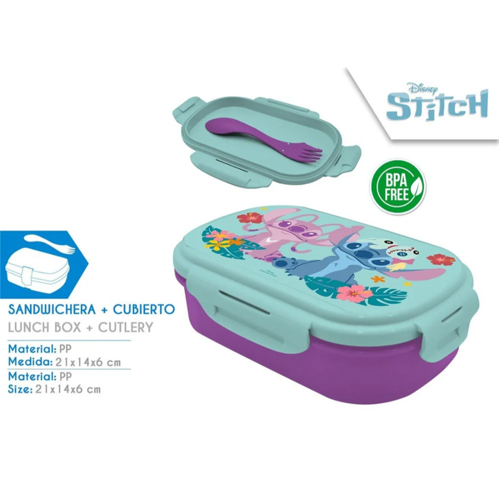SANDWICHERA CON CUBIERTO STITCH  (6X1)Disney