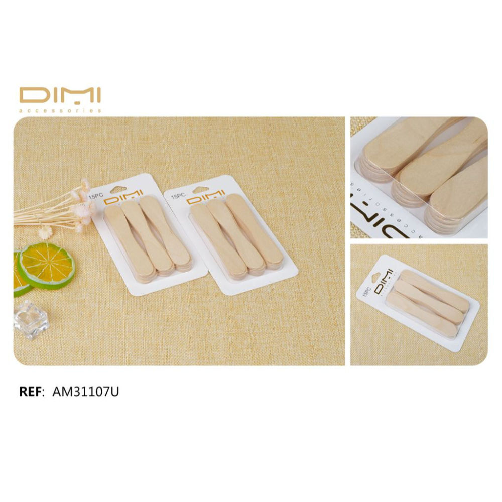 SPATOLA LEGNO DEPILAZ 1,7*9,3CM 15PZDimi