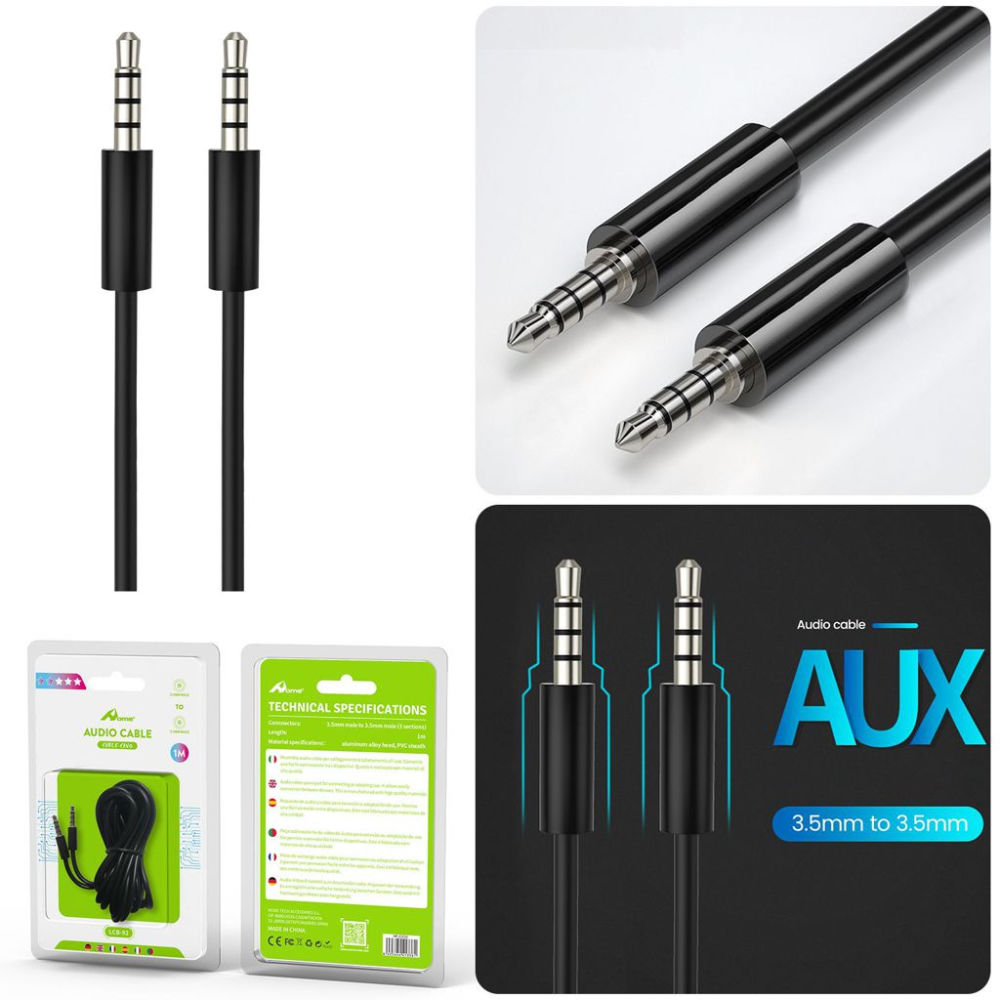 Cavo Audi da Jack 3.5mm a Jack 3.5mm - 1mHome