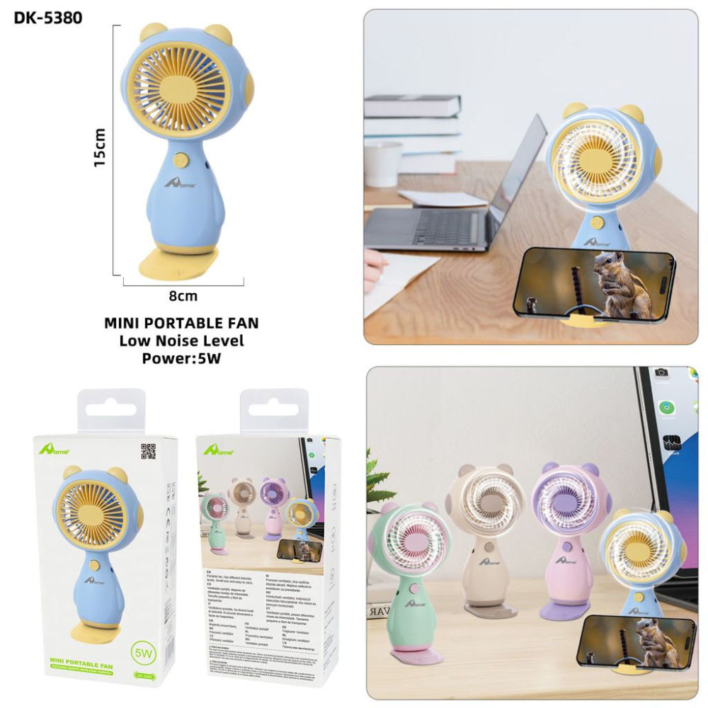 Ventilatore Portatile DK5380 - AzzurroHome