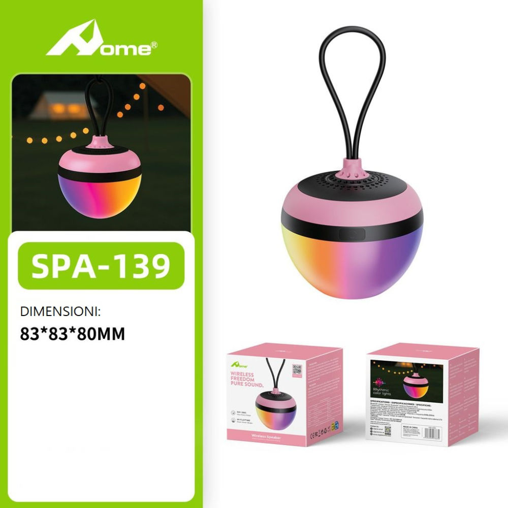 Altoparlante Bluetooth SPA-139 - RosaHome
