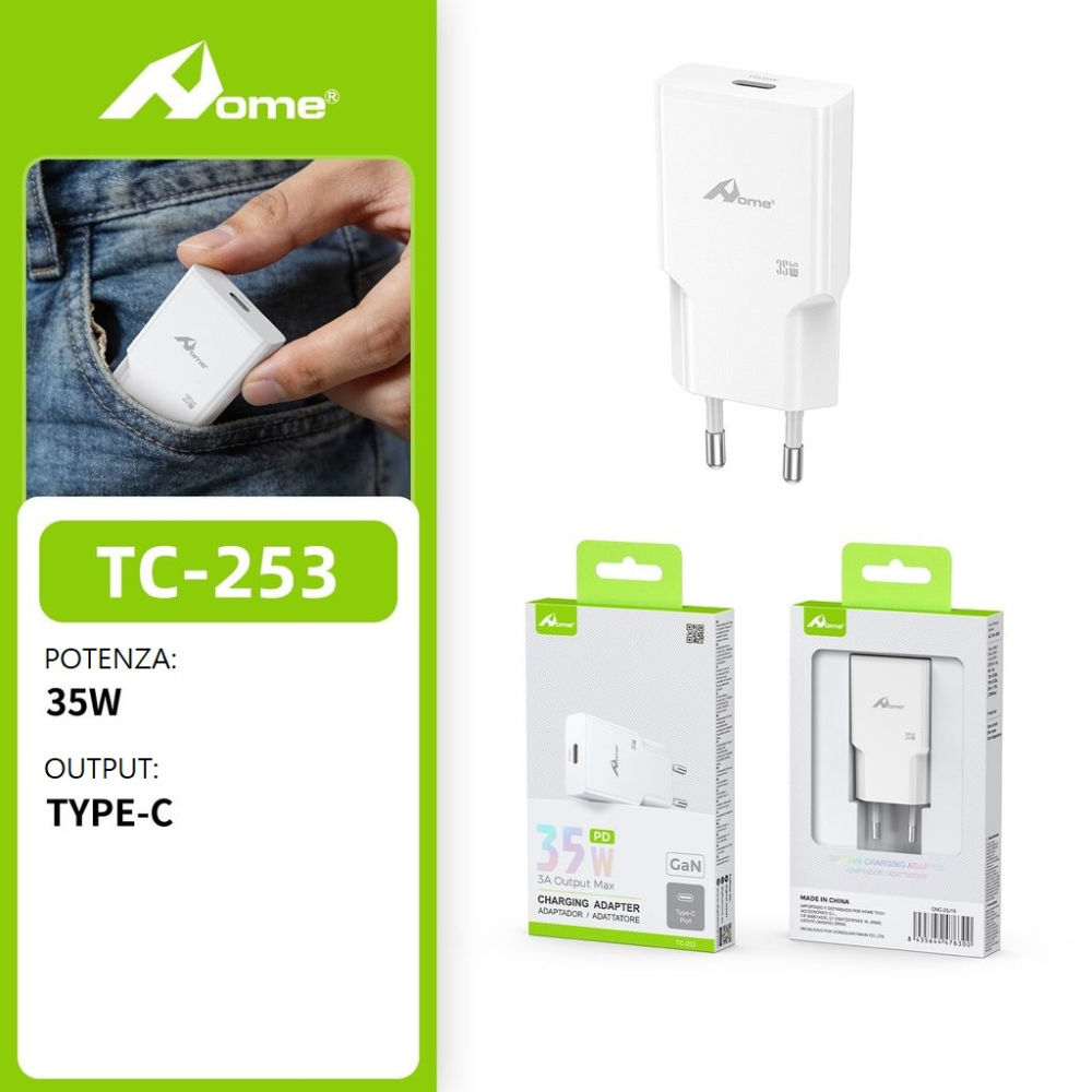 Caricatore GaN PD 35W TC-253 - Type CHome