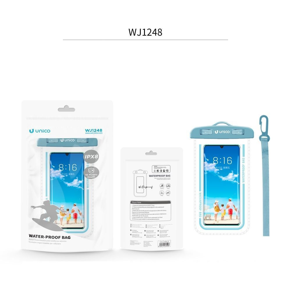 CUSTODIA IMPERMEABILE PER SMARTPHONE BLUEUnico