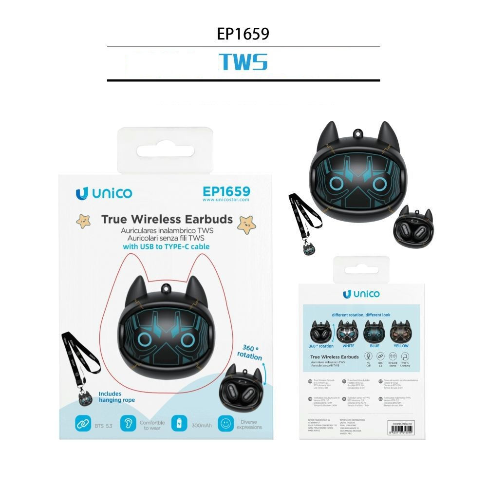 AURICOLARI BLUETOOTHUnico
